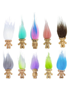 Mini Muñecas Troll Vintage PVC 10 Piezas 6 cm Decoración