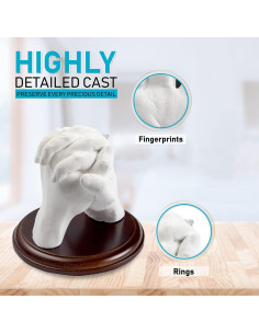 Kit de Moldeo de Manos Hula Home para Parejas y Familias 2