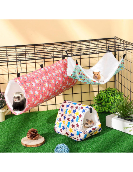 Accesorios para Jaula de Mascotas Abbylike 9 Piezas