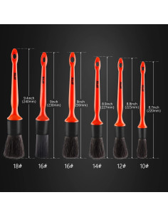 Kit de Cepillos para Detallar Autos SPTA - 6 Piezas Microfibra 2