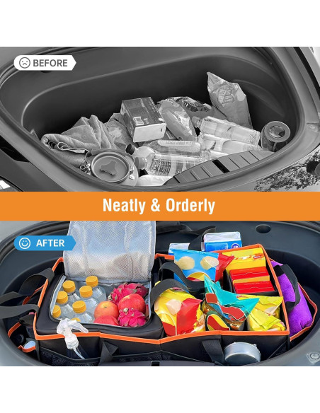 Organizador de Maletero Frontal Rifachua con Bolsa Térmica 54L