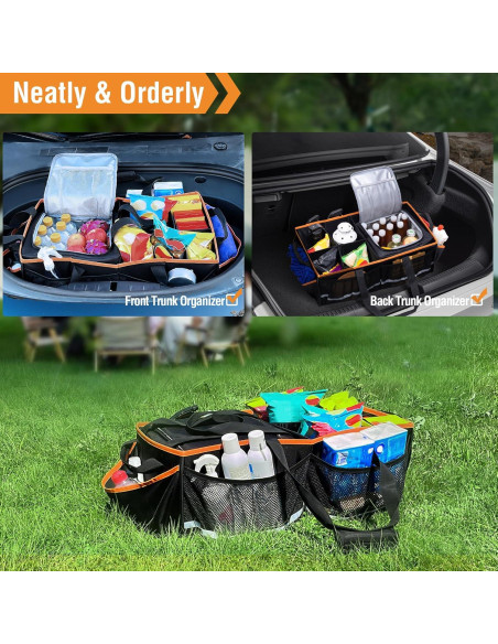 Organizador de Maletero Frontal Rifachua con Bolsa Térmica 54L