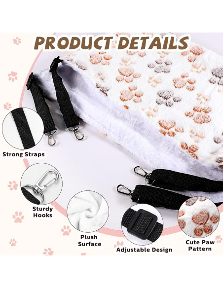 Hamaca Colgante para Gatos Geelin 4 Pcs 40x50 cm Suave