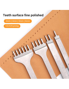 Cincel de perforación de cuero WUTA 2 Gen 5mm Set 4 Piezas 2