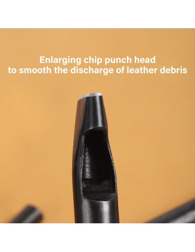 Perforador de Cuero WUTA 3 Pcs - Varios Tamaños para Cinturones