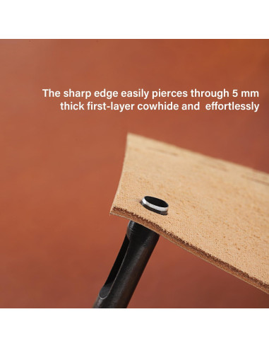 Perforador de Cuero WUTA 3 Pcs - Varios Tamaños para Cinturones