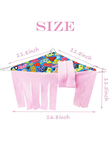 Escondite de Esquina para Cobayas 2 Piezas Franela LEFTSTARER