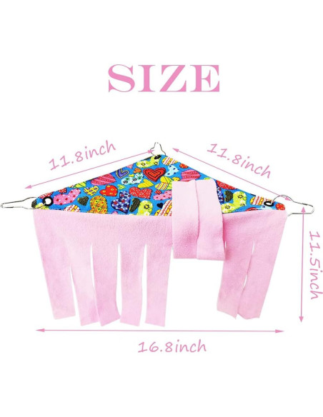 Escondite de Esquina para Cobayas 2 Piezas Franela LEFTSTARER