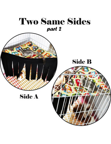 Escondite de Esquina para Cobayas 2 Piezas Franela LEFTSTARER