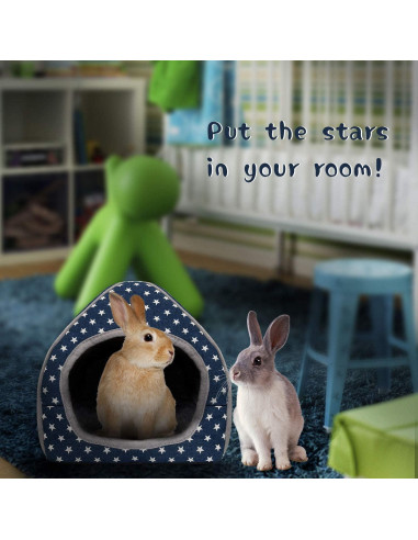 Casa de Cuy BWOGUE Cueva Acogedora 26x26x28 cm Azul