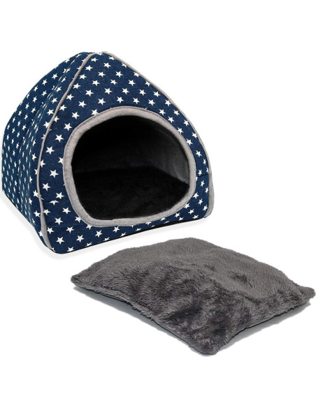 Casa de Cuy BWOGUE Cueva Acogedora 26x26x28 cm Azul