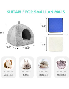 Cama para Cobaya Tierecare con Almohadillas Absorbentes 27cm 2