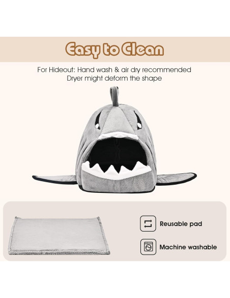 Cama para Cobayas Avont 2 Pack - Accesorios Lavables 26.2x20.1cm