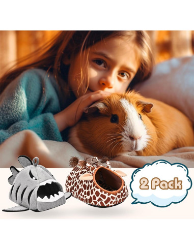 Cama para Cobayas Avont 2 Pack - Accesorios Lavables 26.2x20.1cm