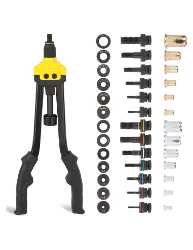 Herramienta de Tuerca Remachadora HURRICANE 16" con 130 Piezas