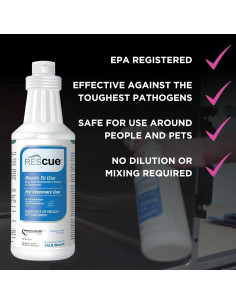 Limpiador Desinfectante Listo para Usar Rescue 32oz Veterinario 2