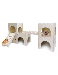 Casa Escondite para Hámster Hamiledyi Patrón A 25.4x22.9cm