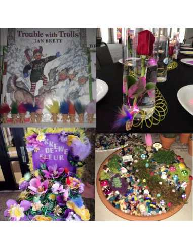 30 Muñecos Troll Mini Luminosos Brillan en la Oscuridad