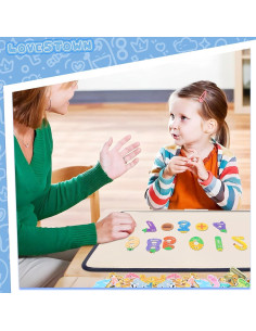 Imanes del Alfabeto LovesTown 41 PCS Letras y Números Magnéticos 2