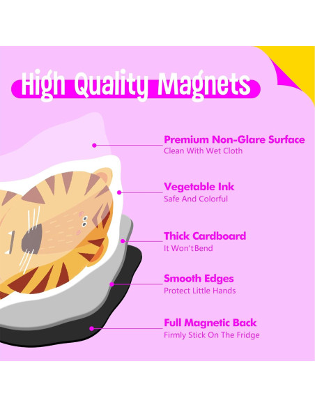 50 Imanes de Animales SpriteGru - Juguetes Educativos 3+