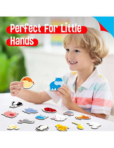 50 Imanes de Animales SpriteGru - Juguetes Educativos 3+