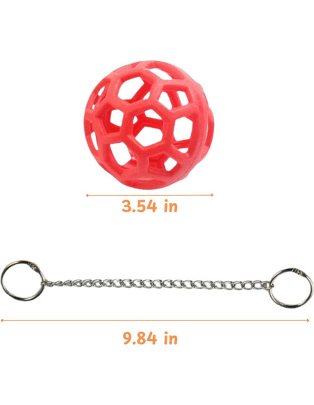 Bola de Alimentación para Tortugas Homedy Roja 9 cm