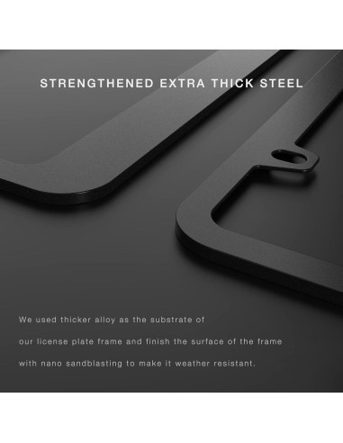 Marco de Placa de Licencia JDMstyle Negro Universal