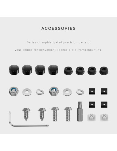 Marco de Placa de Licencia JDMstyle Negro Universal