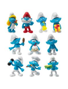 Paquete de 10 figuras clásicas Pitufos 40 Aniversario Jazwares