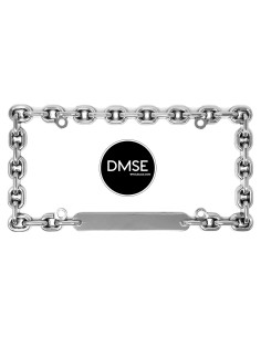Marco de Placa de Licencia Redondo DMSE Cromado Universal