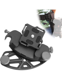 Mochila de cámara resistente con hebilla rápida Kasin - Negro 2