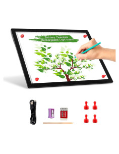 Tablero de Luz A4 TOHETO Inalámbrico LED Recargable