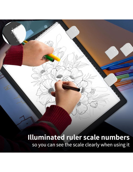 Caja de Luz LED Elice A4 para Calcar y Dibujar, Brillo Ajustable