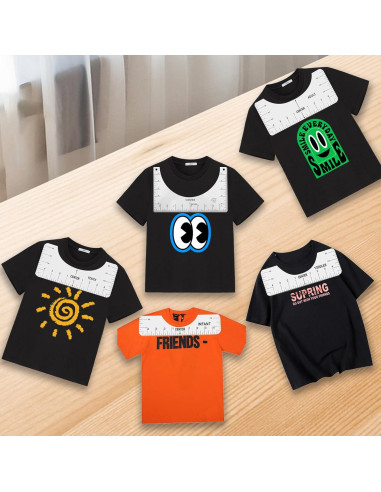 Guía de Regla para Camisetas Cieyooni - 5 Piezas + Cinta Métrica
