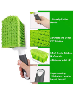 Cepillos de Lavado de Autos ITTAHO IT19 - 2 Unidades Verde 2