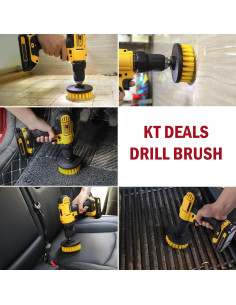 Kit de Cepillos de Detallado Automotriz KT Deals - 3 Piezas 2