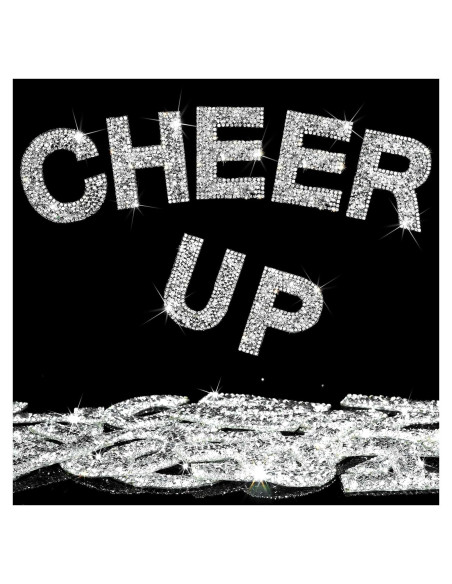 Calcomanías de Letras Brillantes Locacrystal 34 Pcs 5.7 cm