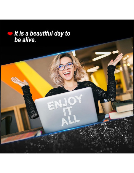 Calcomanías de Letras Brillantes Locacrystal 34 Pcs 5.7 cm