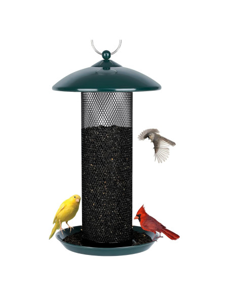 Alimentador de Aves Gtongoko 1.13 kg Metal Verde Colgante