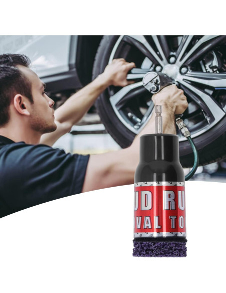 Limpiador de Pernos de Rueda Yuecoom 12.7mm con Cepillo y Lijado