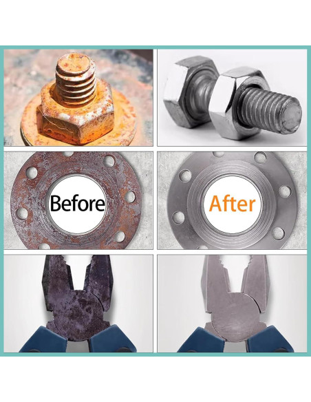 Limpiador de Pernos de Rueda Yuecoom 12.7mm con Cepillo y Lijado