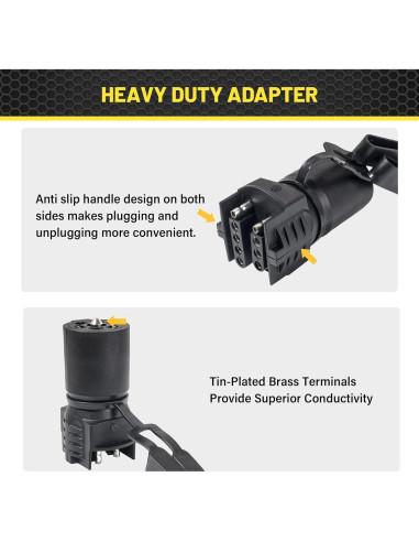 Adaptador de Remolque Oyviny 7 Pines a 4 y 5 Pines Plug & Play