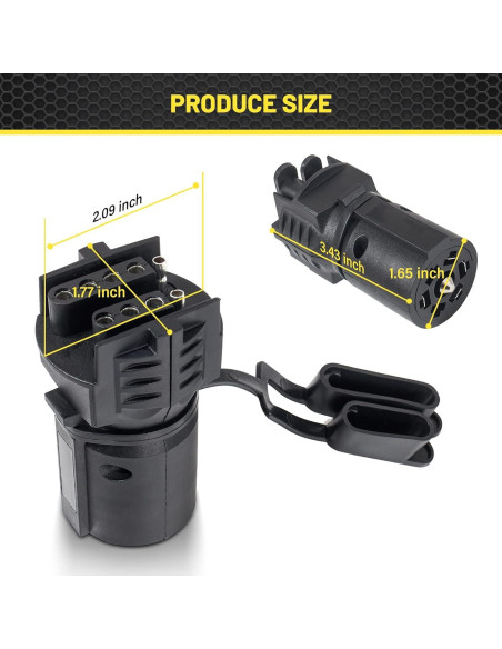 Adaptador de Remolque Oyviny 7 Pines a 4 y 5 Pines Plug & Play