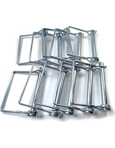 10 Pasadores de Bloqueo de Alambre ZOROLE 9.21mm Acero Zincado