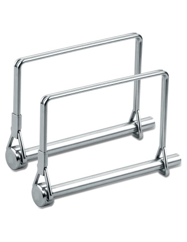 Pasador de Enganche Cuadrado 2 Pcs LUSTRIB 14x20 cm Acero