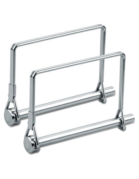 Pasador de Enganche Cuadrado 2 Pcs LUSTRIB 14x20 cm Acero