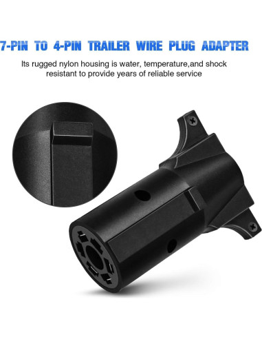 Adaptador de Remolque Nilight 7 Pines a 4 Pines Impermeable