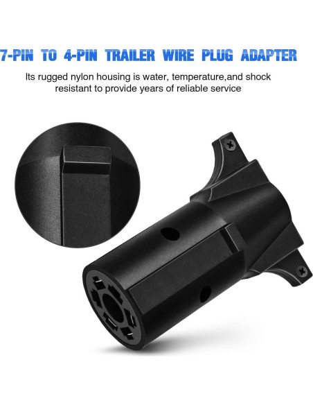 Adaptador de Remolque Nilight 7 Pines a 4 Pines Impermeable