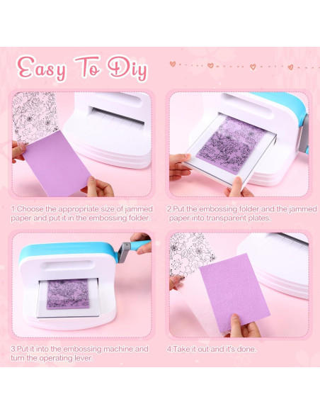 Kit de Embossing Mumufy 12 Carpetas + 60 Cartulinas Coloridas