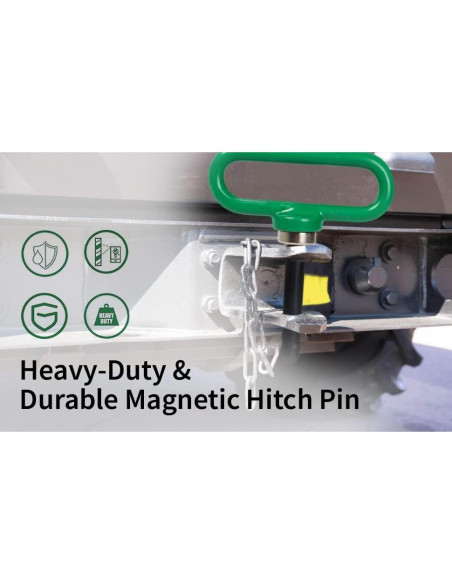 Pasador Magnético VIRTIONZ Verde - 2 Paquetes, 2.54 cm